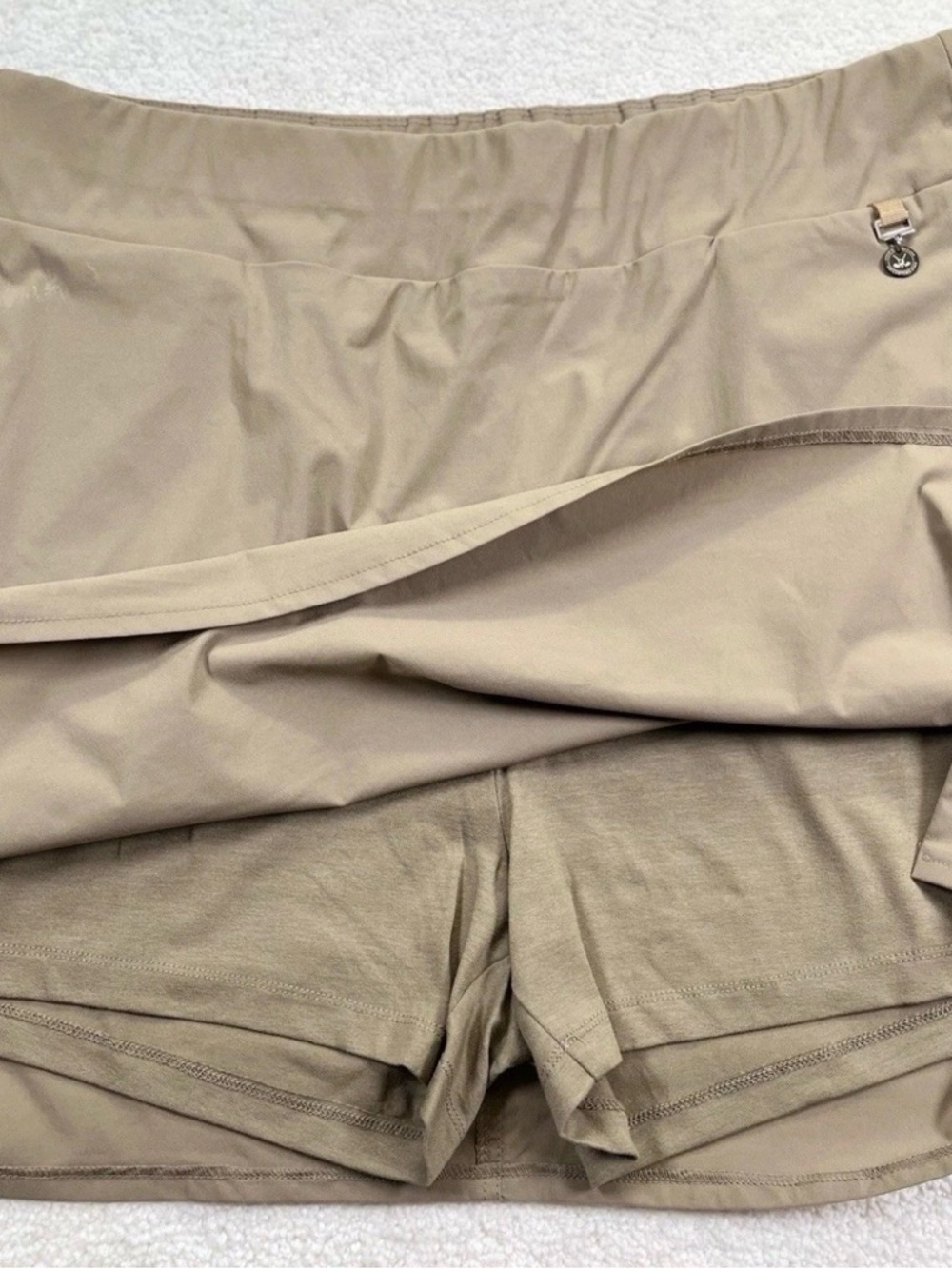 Anatomie Suzette sport Luxe skort golf skirt shorts size L Large-Beige - Picture 6 of 8